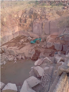 Lakha Red Granite quarry