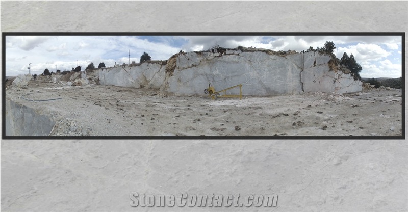 Real Silver Marble Kutahya Quarry