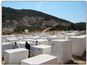 Badalan White Dolomit Marmara Marble Quarry