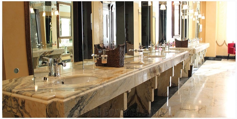 Golden Crystal White Marble Quarry