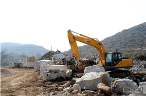 White Wooden Marble Quarry