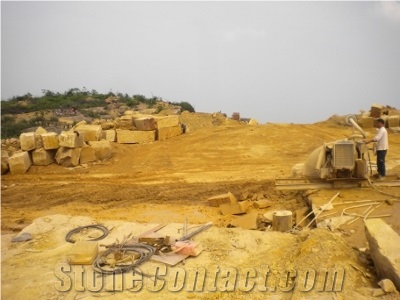 China Yellow Sandstone Quarry