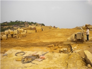 China Yellow Sandstone Quarry