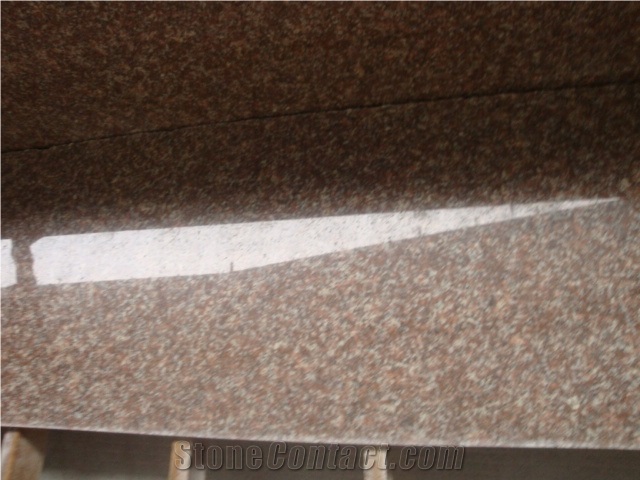 G687 Chinese Peach Red Granite Quarry