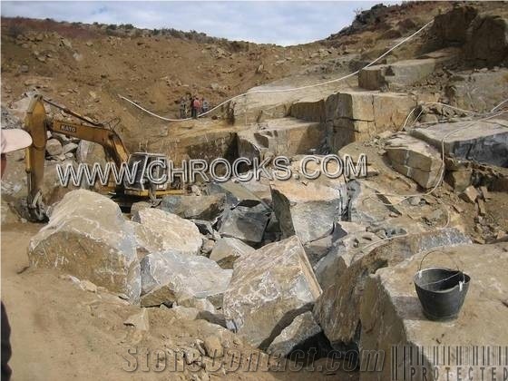 Mongolia Black Basalt Quarry