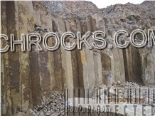 Mongolia Black Basalt Quarry