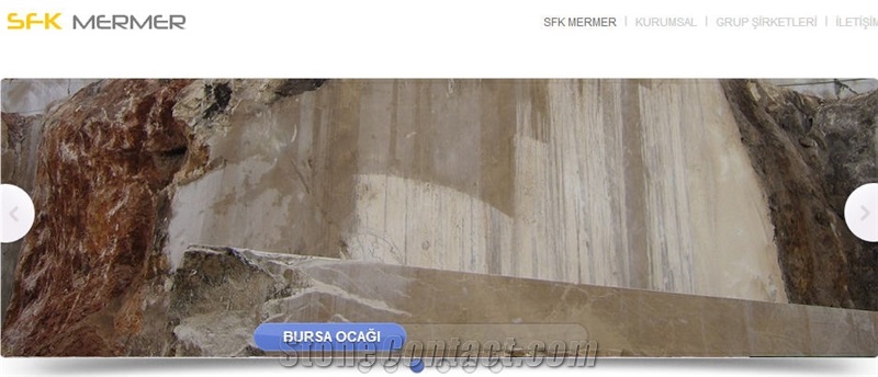 Bursa Light Emperador Marble Quarry