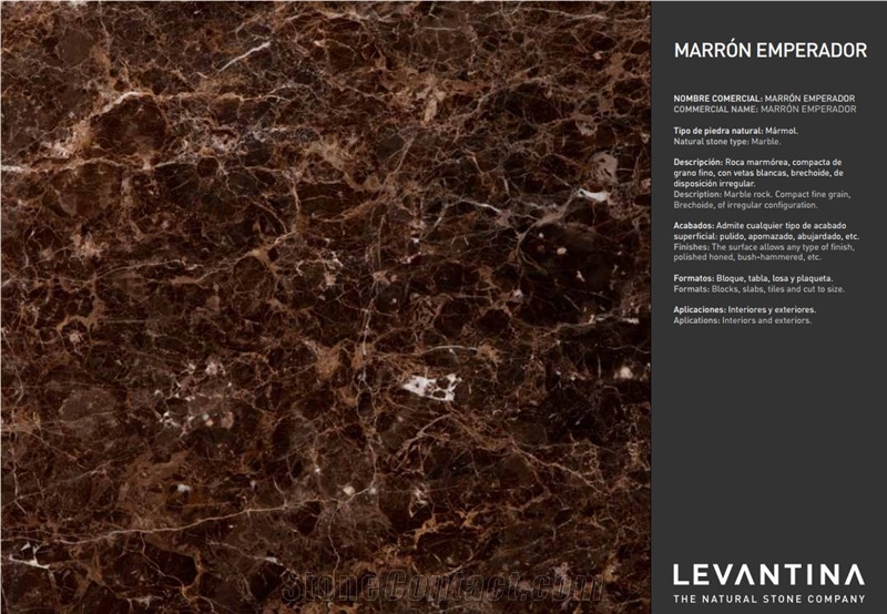 Marron Emperador Marble Quarry