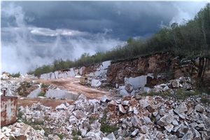 Veria White Venato Marble Quarry