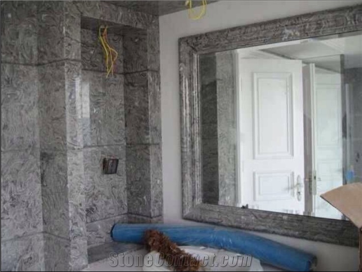 China Gray Flower Marble Quarry