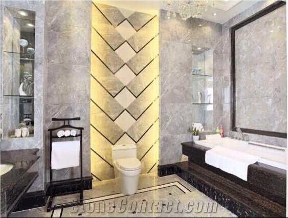 China Gray Flower Marble Quarry