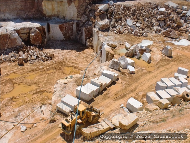 Marmara Extra White Marble Quarry