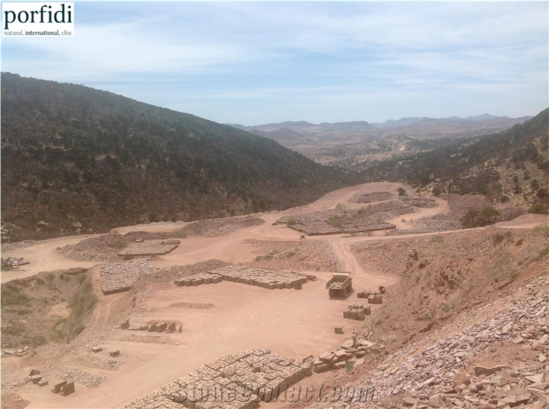 Mexico Red Porphyry Quarry