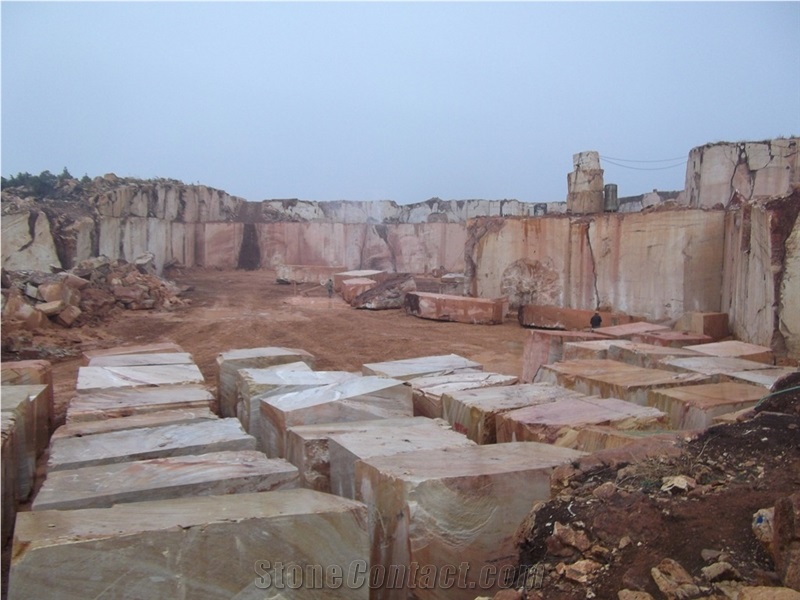 Kutahya Red Travertine Emet Quarry