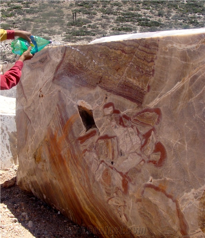 Red Breccia Onyx Quarry
