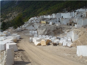 Kavala White Marble, Kavala Semi White Marble Quarry