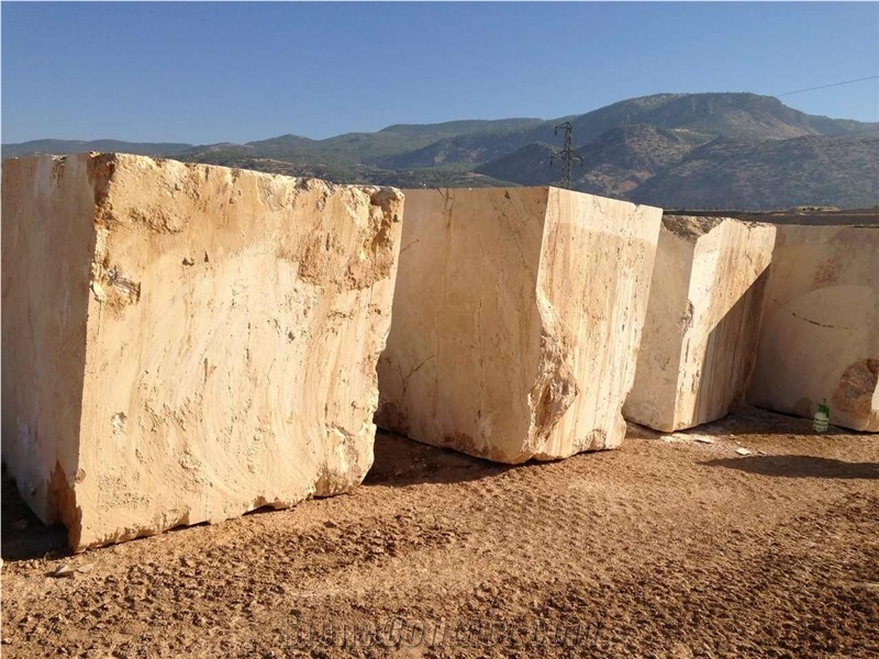 Yellow Travertine Denizli Quarry