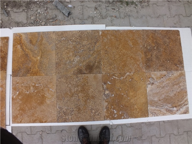 Yellow Travertine Denizli Quarry