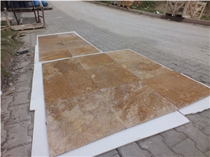Yellow Travertine Denizli Quarry