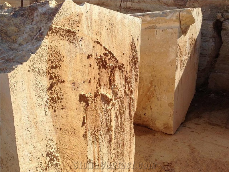 Yellow Travertine Denizli Quarry