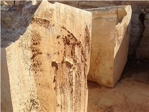 Yellow Travertine Denizli Quarry