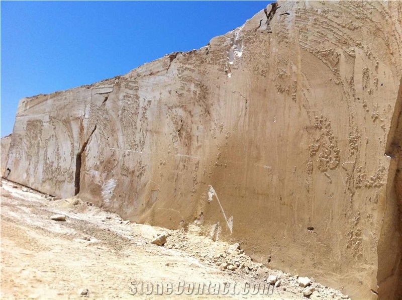 Yellow Travertine Denizli Quarry
