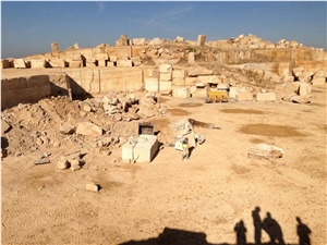 Yellow Travertine Denizli Quarry