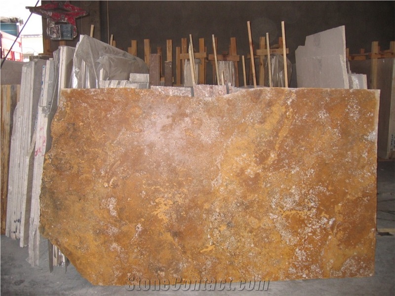 Yellow Travertine Denizli Quarry