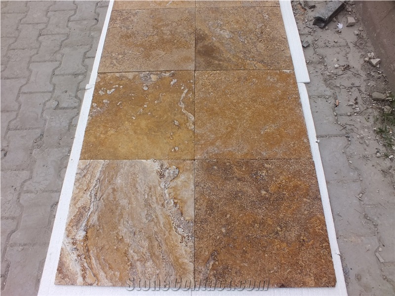Yellow Travertine Denizli Quarry
