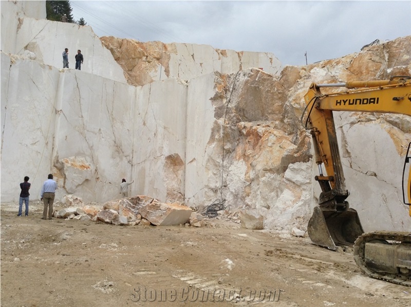 Flora Beige Marble Quarry