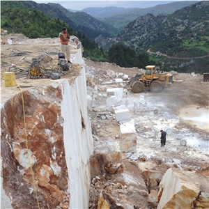Flora Beige Marble Quarry