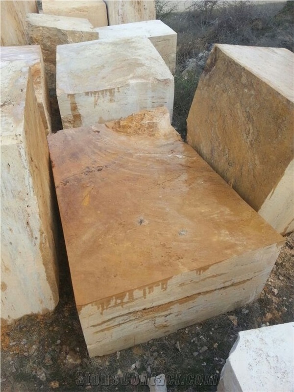 Antea Marble - Golden Travertine, Karabuk Yellow Travertine Quarry