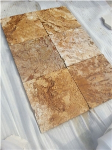 Antea Marble - Golden Travertine, Karabuk Yellow Travertine Quarry