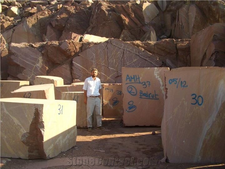 Renkmer Marble Exploitation - Aegean Bordeaux Marble Quarry