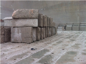 G687 peach red granite quarry