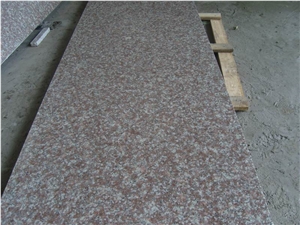 G687 peach red granite quarry