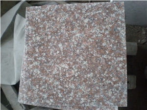G687 peach red granite quarry