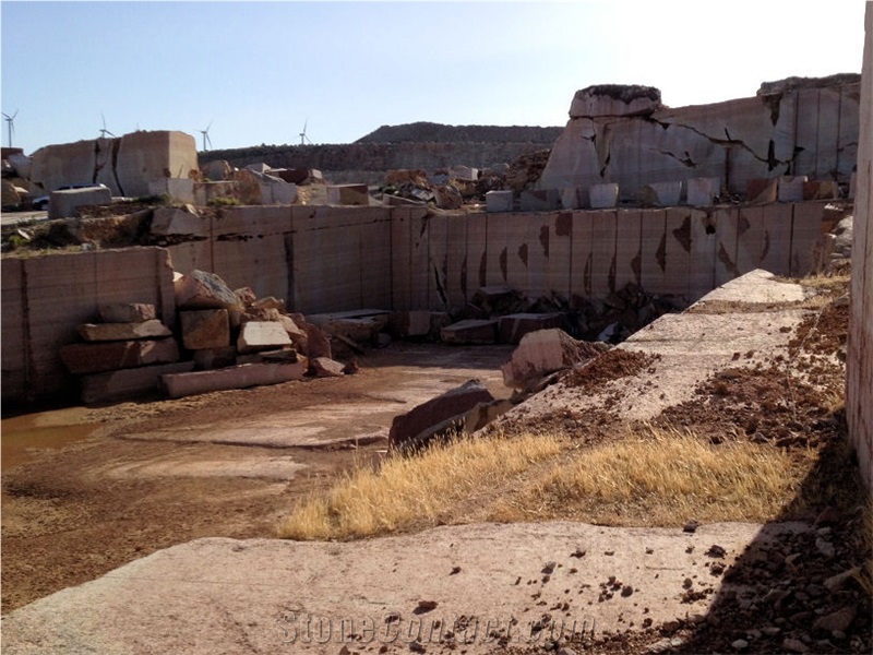 Rojo Al Andalus Marble Quarry