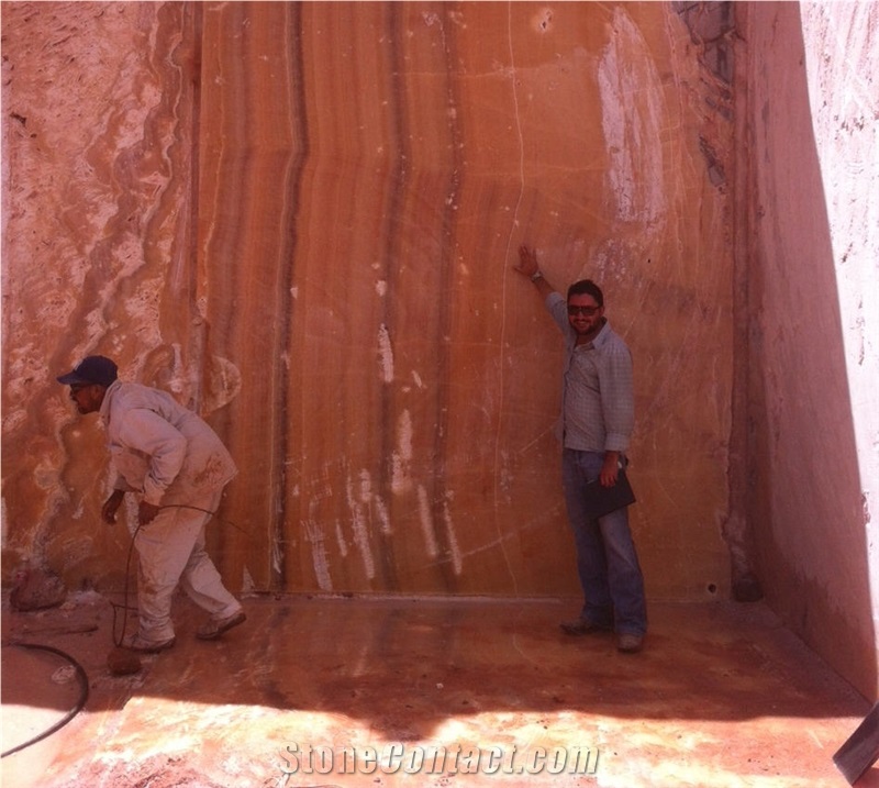 Orange Tiger Onyx Quarry
