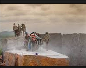 Tan Brown Granite Quarry