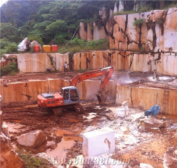 Crema Mori Marble Quarry