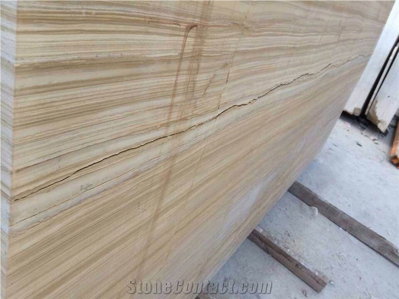 Light yellow wooden vein marble