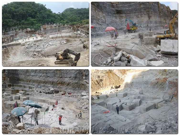 Grey Wood Grain Marble Quarry