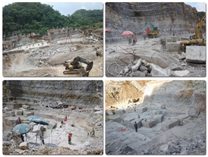 Grey Wood Grain Marble Quarry