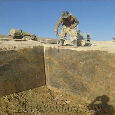 Golden Black Marble Quarry1