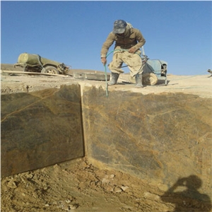 Golden Black Marble Quarry1