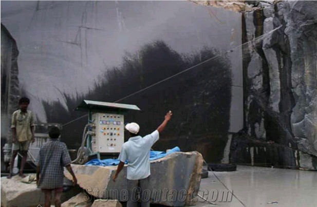 Indian Black Granite Quarry