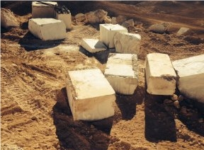 Cream White Marble Quarry