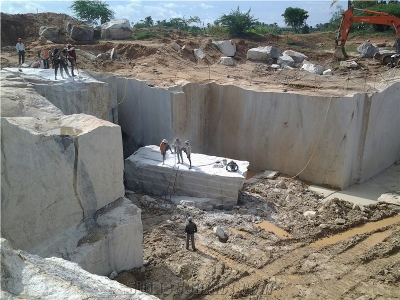 New Kashmir White Granite Quarry
