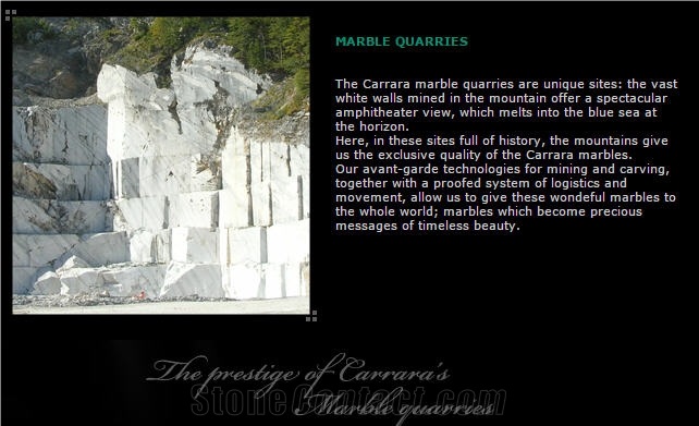 Bianco Carrara Marble Quarry